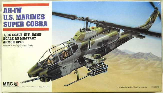 MRC 1/35 AH-1W Super Cobra US Marines, BA100 plastic model kit